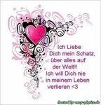 Liebe Dich / Rotes Folienballon Herz sagt "Ich liebe Dich